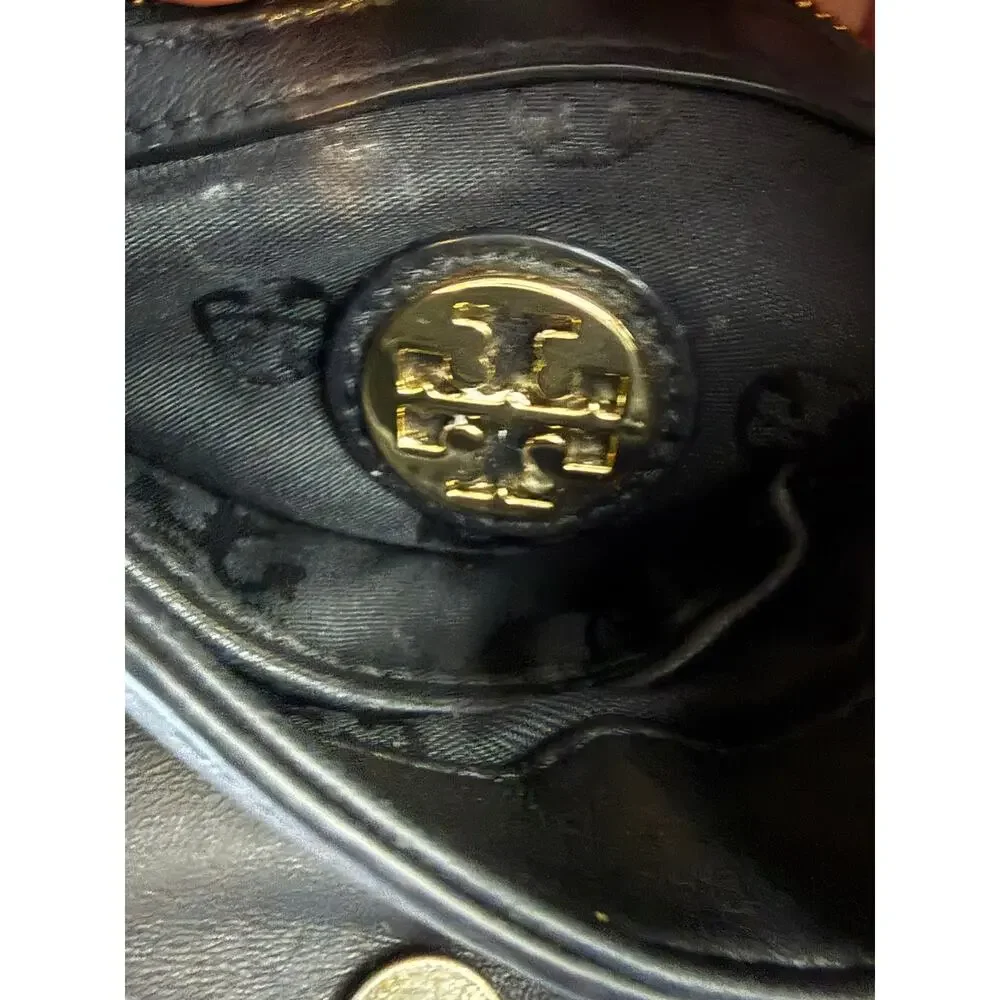 Tory Burch Fleming Small Convertible Shoulder Bag Black Quilted Leather Chain